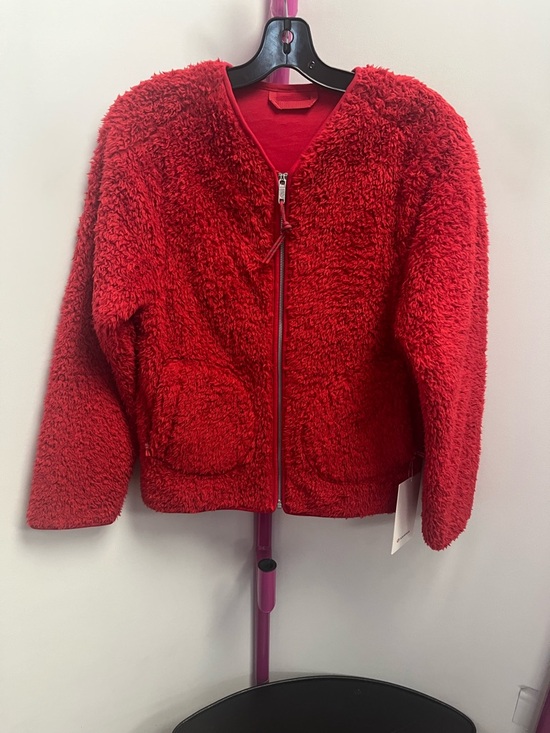 lululemon athletica Sweaters - lululemon athletica Red Plush Zip-Front Women's Jacket